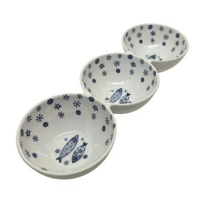 PETISQUEIRA REDONDA 38X14X5CM 0764 3 DIVISORIAS BELLAGIO 