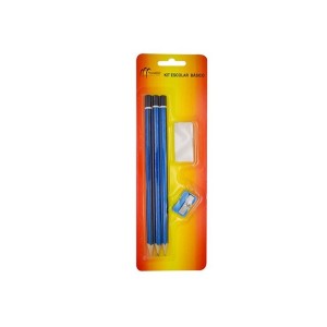 Kit escolar  lápis/apontador/borracha  MZ-65226 - Monaliza