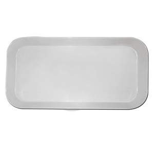 Travessa retangular 31x16cm branca 21542bb - Bestfer