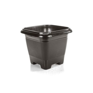Vaso quadrado preto 4,6L  1333 - Ercaplast