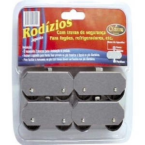 Rodízio Chapa De Inox Geladeira/Fogão 140004 - Overtime