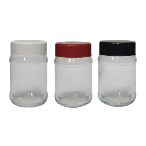 Vidro Pote Baby Médio Tampa Lisa  0102 - UD Brasil