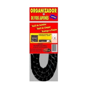 Organizador de Fios 1M Preto Grande   70017 - Overtime