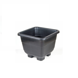 Vaso Quadrado 22cm Preto  098 - Brasami
