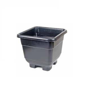 Vaso Quadrado 26cm Preto RC 101 - Brasami