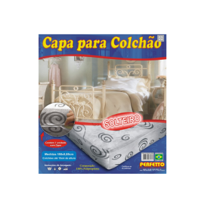 Capa Para Colçhão de Solteiro Luxo  0047 - Perfetto