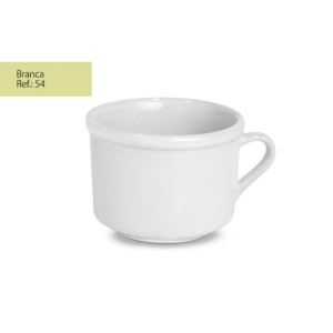 Xicara Chá Lisa Branca  54 - HR