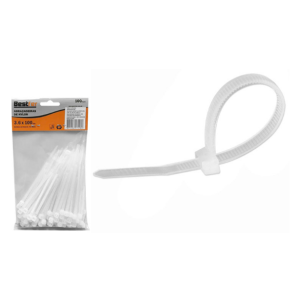Abraçadeira nylon branca 4.8x400mm 100un BFH1635 - Bestfer