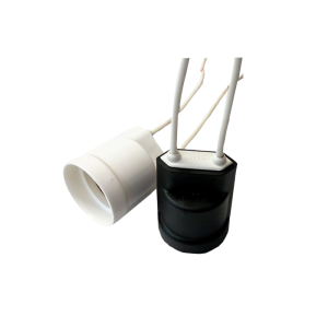 Bocal para lampâda com  rabicho preto  v-57PT - Voltim