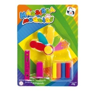 Cartela Massinha Grande 4 Tubos Mod2  PI3230 - PICA PAU