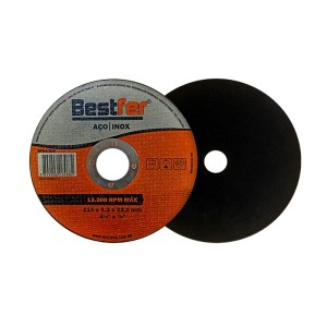 Disco de corte para ferro/inox 115x1.2x22.2mm 4 1/2x7/8 BFH1309 - Bestfer